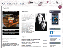 Tablet Screenshot of catherine-fisher.com